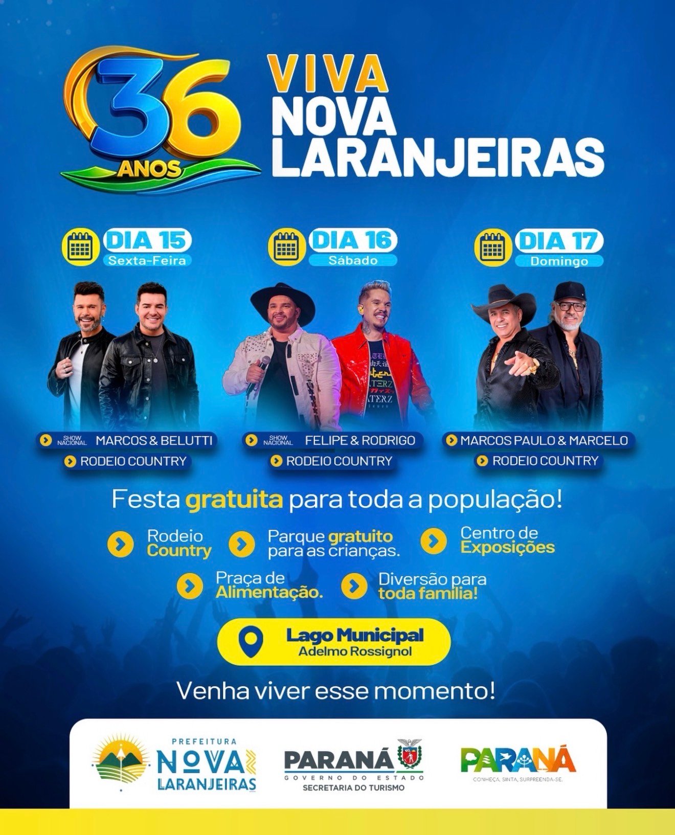 Fotos do aniversário dos 36 anos de Nova Laranjeiras