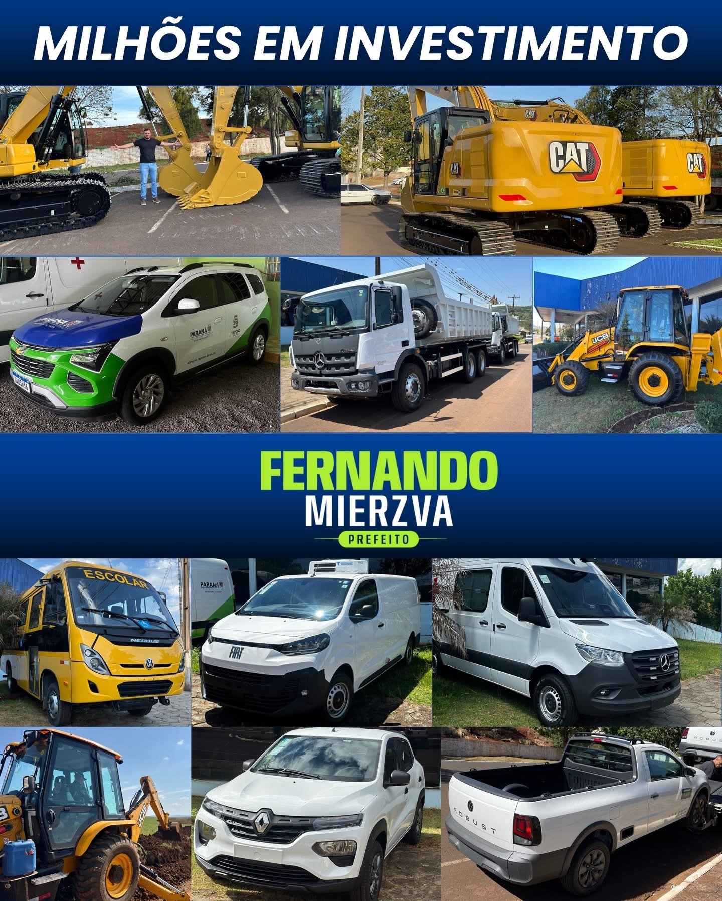 Prefeitura de Virmond entrega maquinários